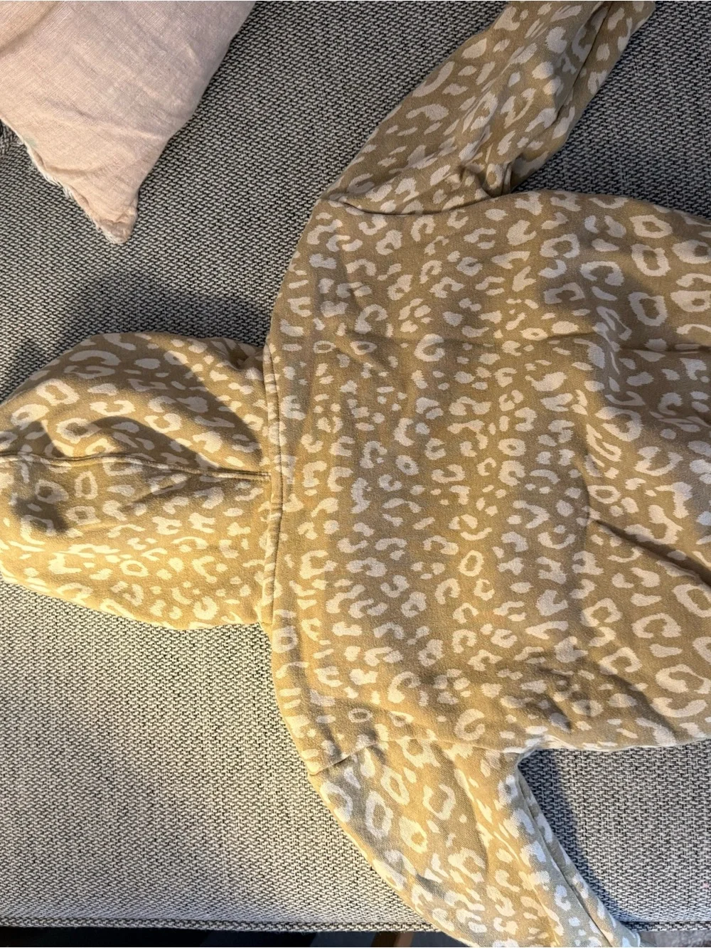 GAP Kids Tan Leopard Print Sweatshirt & Joggers
